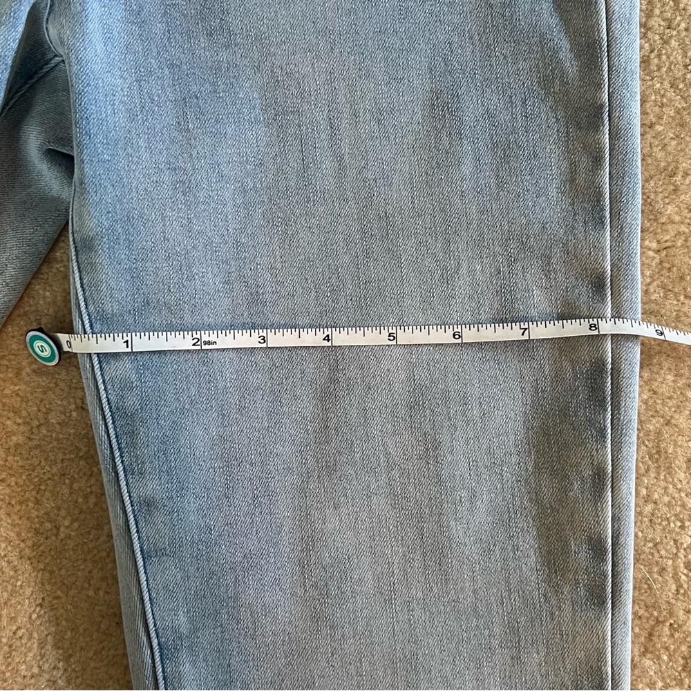 Soft Surroundings Blue Jeggings with Faded Wash - Picture 3 of 7